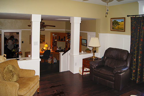 A new family room in a Craftsman home which was on the 2014 Martinez Historic Home Tour.
